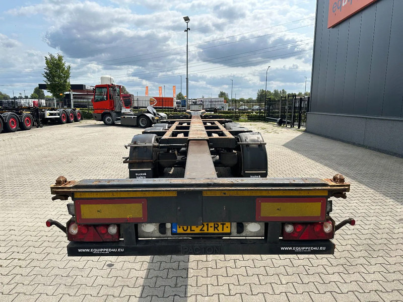 Kontejnerovy návěs/ Výměnná nástavba Pacton FLEX XL 45FT HC multi (2x extendable), liftaxle, SAF + DRUM, NL-chassis: obrázek 7