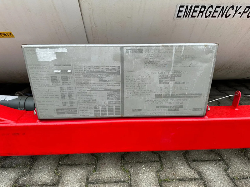 Skladovací nádrž pro dopravu paliva SINGAMAS 20FT ISO, 26.000L/1-COMP/3 BAFFELS/3 manholes, 5Y inspection: 06/2027: obrázek 12