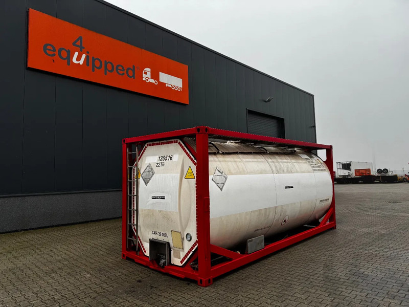 SINGAMAS 20FT ISO, 26.000L/1-COMP/3 BAFFELS/3 manholes, 5Y inspection: 07/2027 - Cisternový kontejner: obrázek 1 SINGAMAS 20FT ISO, 26.000L/1-COMP/3 BAFFELS/3 manholes, 5Y inspection: 07/2027 - Cisternový kontejner: obrázek 1