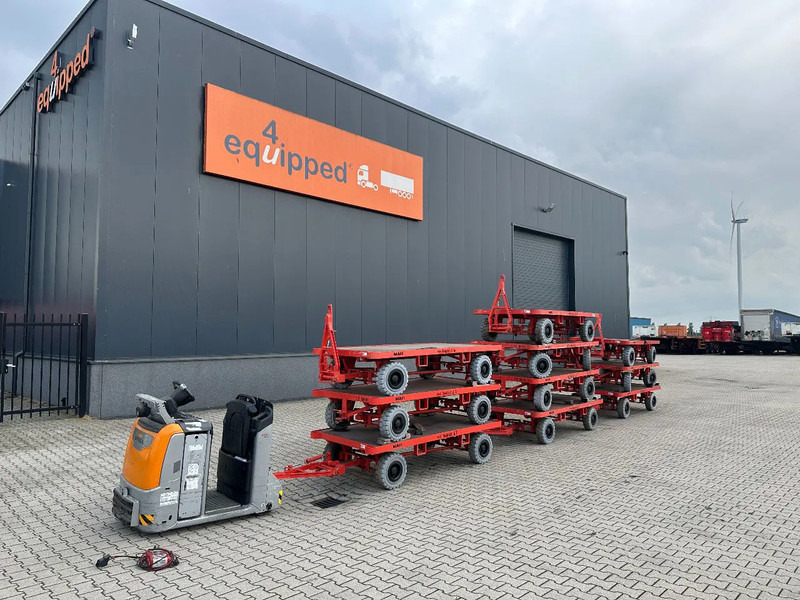 Still + 9x 2016 MAFI double-steered and connectable heavy-duty trailers with 6000kg loading capacity - Přívěs plato/ Valník: obrázek 2 Still + 9x 2016 MAFI double-steered and connectable heavy-duty trailers with 6000kg loading capacity - Přívěs plato/ Valník: obrázek 2