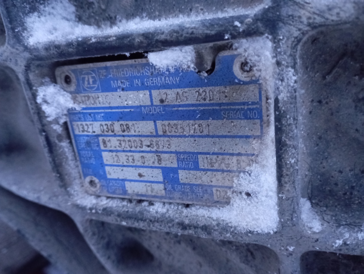 MAN ZF - Převodovka pro Podvozek s kabinou: obrázek 1 MAN ZF - Převodovka pro Podvozek s kabinou: obrázek 1