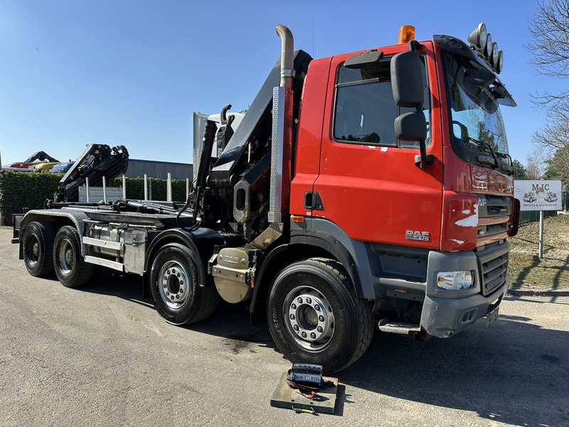 DAF CF 85.410 8x4 HOOKLIFT + CRANE HIAB 244 EP-3 HIDUO - Radio - Rotator - RETARDER - EURO 4 - BIG AXLES HUB REDUCTION - Hákový nosič kontejnerů, Auto s hydraulickou rukou: obrázek 2 DAF CF 85.410 8x4 HOOKLIFT + CRANE HIAB 244 EP-3 HIDUO - Radio - Rotator - RETARDER - EURO 4 - BIG AXLES HUB REDUCTION - Hákový nosič kontejnerů, Auto s hydraulickou rukou: obrázek 2