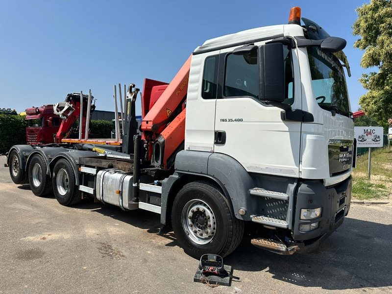 MAN TGS 35.400 8x4 TRIDEM HOOKLIFT T22 + CRANE PALFINGER PK 18001 EH + RADIO - EURO 5 - LIFT/STEERING AXLE - BE TRUCK - Hákový nosič kontejnerů, Auto s hydraulickou rukou: obrázek 3 MAN TGS 35.400 8x4 TRIDEM HOOKLIFT T22 + CRANE PALFINGER PK 18001 EH + RADIO - EURO 5 - LIFT/STEERING AXLE - BE TRUCK - Hákový nosič kontejnerů, Auto s hydraulickou rukou: obrázek 3