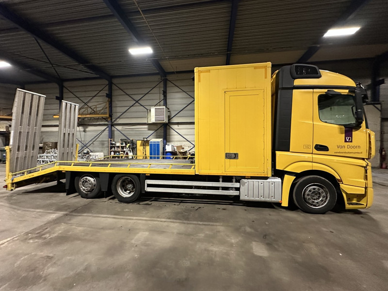 Odtahovka Mercedes-Benz ACTROS 2745 6x2 OPRIJWAGEN / AUTOTRANSPORTER / MACHINE TRANSPORTER - WINCH - 6m10 - EURO 5 - LIFT AXLE - HYDR RAMPS - NL TRUCK: obrázek 18
