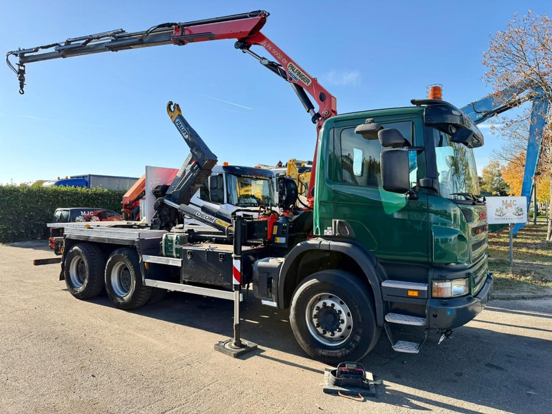 Scania P400 6x4 HOOKLIFT + CRANE PALFINGER PK9001 EH - RETARDER - 5/6F + ROTATOR + RADIO - WB 3m90 - EURO 5 - HUB REDUCTION / SPRING - BE TRUCK - Hákový nosič kontejnerů, Auto s hydraulickou rukou: obrázek 1 Scania P400 6x4 HOOKLIFT + CRANE PALFINGER PK9001 EH - RETARDER - 5/6F + ROTATOR + RADIO - WB 3m90 - EURO 5 - HUB REDUCTION / SPRING - BE TRUCK - Hákový nosič kontejnerů, Auto s hydraulickou rukou: obrázek 1