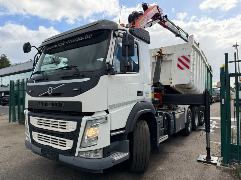 Volvo FM 420 8x2 HOOKLIFT + CRANE PALFINGER PK19.001 SLD B - *294.000km* - EURO 6 - LIFT + STEERING AXLE - I SHIFT - BE TRUCK - Hákový nosič kontejnerů, Auto s hydraulickou rukou: obrázek 3 Volvo FM 420 8x2 HOOKLIFT + CRANE PALFINGER PK19.001 SLD B - *294.000km* - EURO 6 - LIFT + STEERING AXLE - I SHIFT - BE TRUCK - Hákový nosič kontejnerů, Auto s hydraulickou rukou: obrázek 3