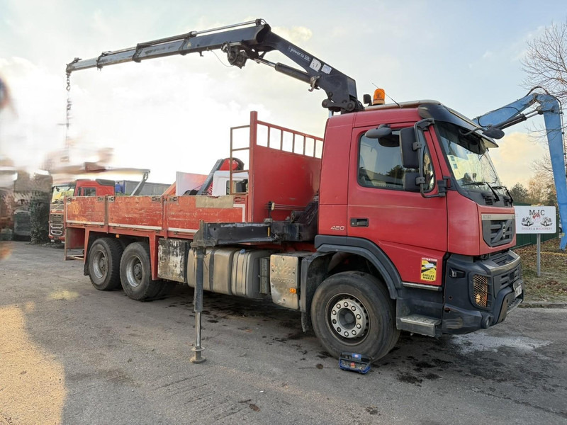 Volvo FMX 420 6X4 PRITSCHE + KRAN HMF 1720 + winch + radio - BIG AXLES / HUB REDUCTION - STEEL SPRING / BLATT - PLATFORM 6m10 - Nákladní automobil valníkový/ Plošinový, Auto s hydraulickou rukou: obrázek 1 Volvo FMX 420 6X4 PRITSCHE + KRAN HMF 1720 + winch + radio - BIG AXLES / HUB REDUCTION - STEEL SPRING / BLATT - PLATFORM 6m10 - Nákladní automobil valníkový/ Plošinový, Auto s hydraulickou rukou: obrázek 1