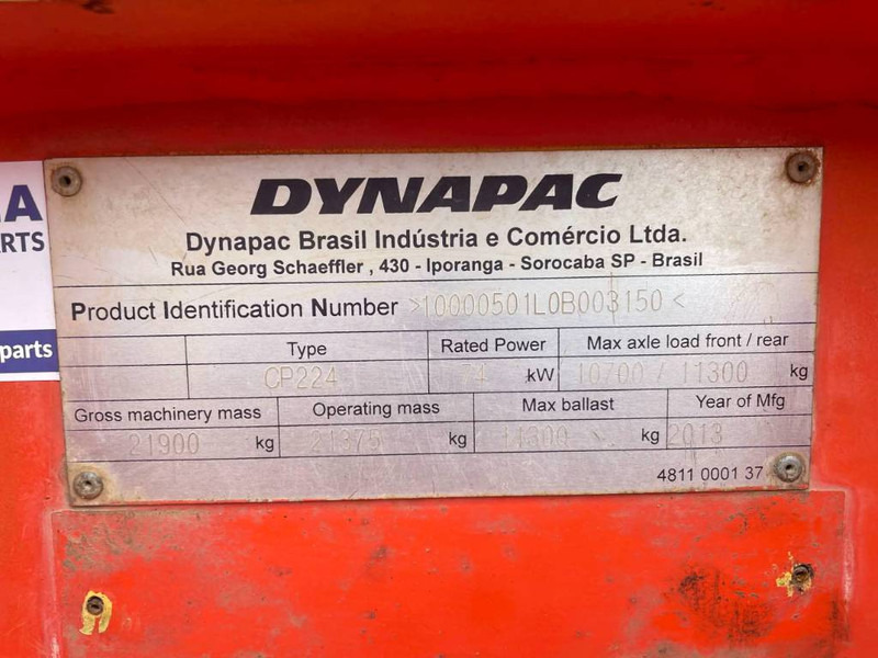 Dynapac CP224 - Pneumatikový válec: obrázek 3 Dynapac CP224 - Pneumatikový válec: obrázek 3