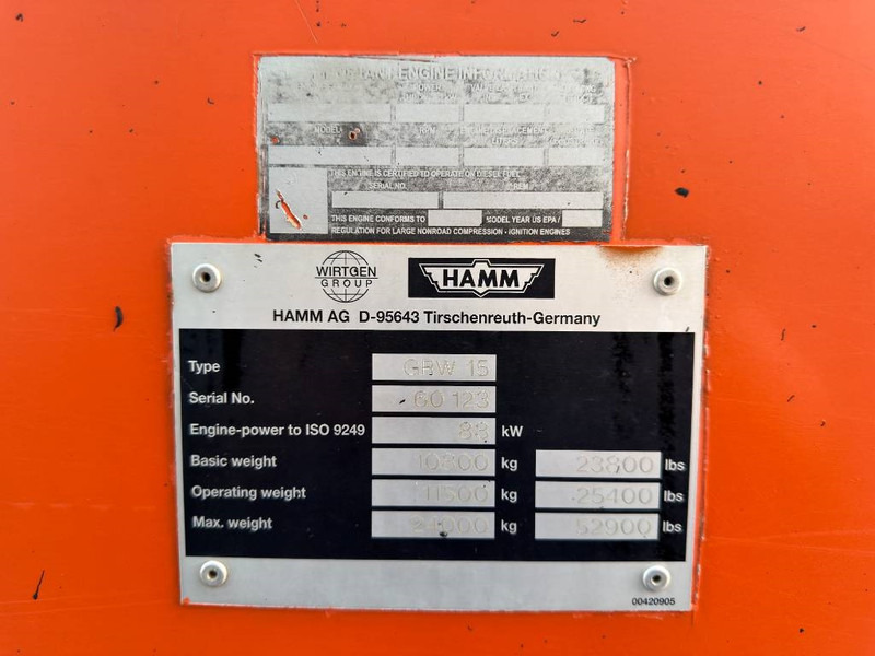 Hamm GRW15 - Pneumatikový válec: obrázek 4 Hamm GRW15 - Pneumatikový válec: obrázek 4