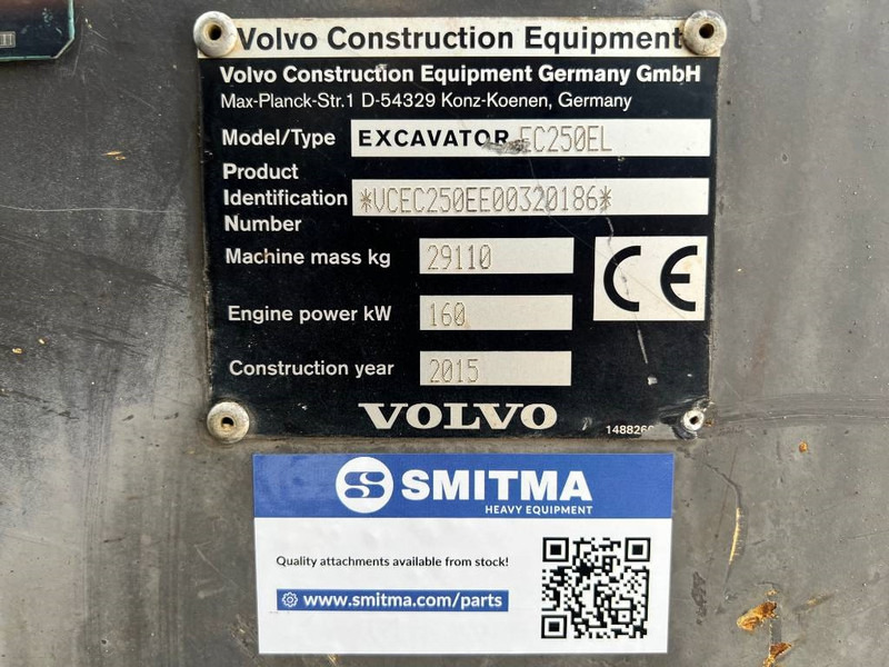 Volvo EC250E L - Pásové rýpadlo: obrázek 5 Volvo EC250E L - Pásové rýpadlo: obrázek 5