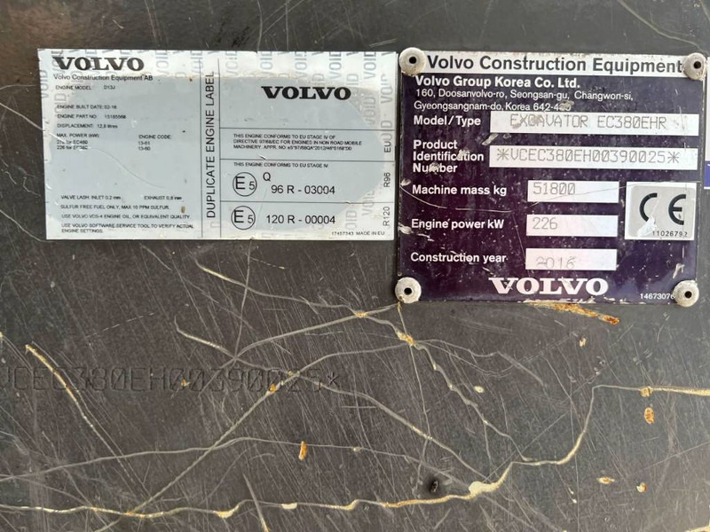 Volvo EC380E HR UHD - Pásové rýpadlo: obrázek 4 Volvo EC380E HR UHD - Pásové rýpadlo: obrázek 4