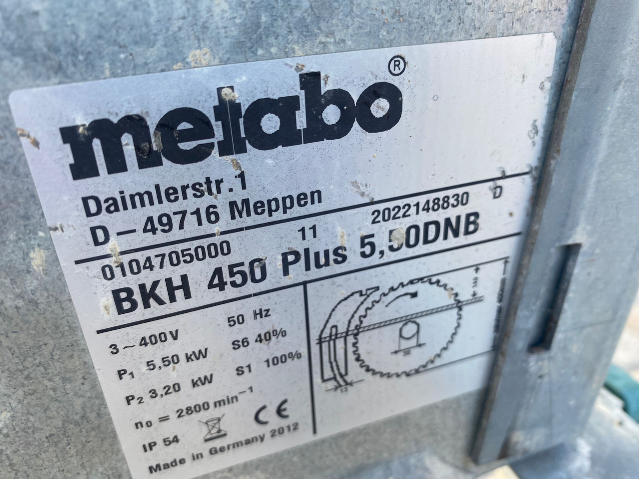 METABO BKH 450 /5,5 DNB - Dřevoobráběcí stroj: obrázek 3 METABO BKH 450 /5,5 DNB - Dřevoobráběcí stroj: obrázek 3