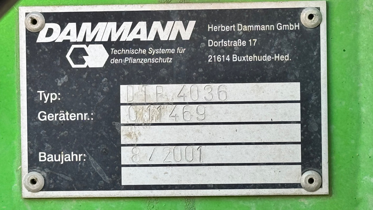 Dammann DTP 4036 ProfiClass in TOP Condition - Samochodný postřikovač: obrázek 4 Dammann DTP 4036 ProfiClass in TOP Condition - Samochodný postřikovač: obrázek 4