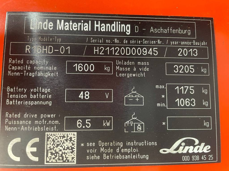 Linde R 16 HD-01 - Retrak: obrázek 4 Linde R 16 HD-01 - Retrak: obrázek 4