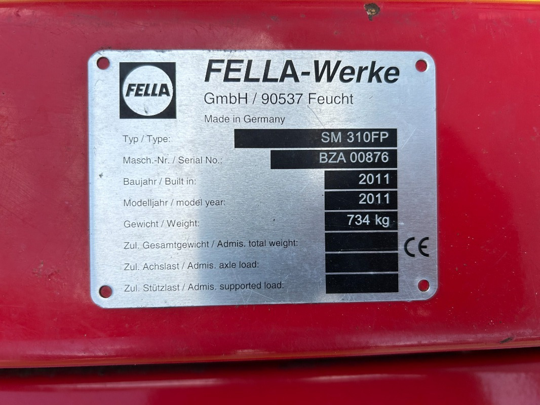 Fella SM 310 FP - Žací stroj: obrázek 4 Fella SM 310 FP - Žací stroj: obrázek 4
