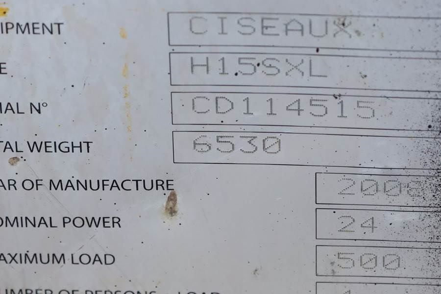 Nůžková plošina Haulotte H15SXL Diesel, 4x4 Drive, 15m Working Height, 500k: obrázek 6
