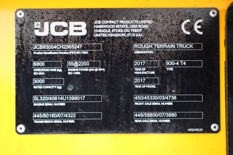 Vysokozdvižný vozík terénní JCB 930-4 T4 Valid inspection, *Guarantee! Diesel, 4x4: obrázek 6