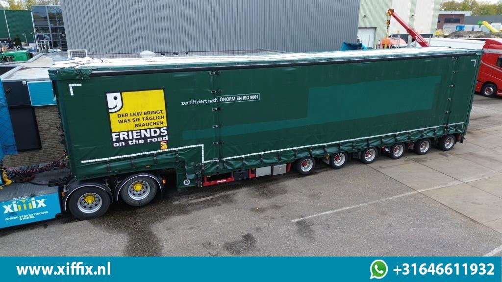 Meusburger 6-ass. Semi dieplader met elektische huifopbouw / 3x naloop gestuurd - Podvalníkový návěs: obrázek 1 Meusburger 6-ass. Semi dieplader met elektische huifopbouw / 3x naloop gestuurd - Podvalníkový návěs: obrázek 1