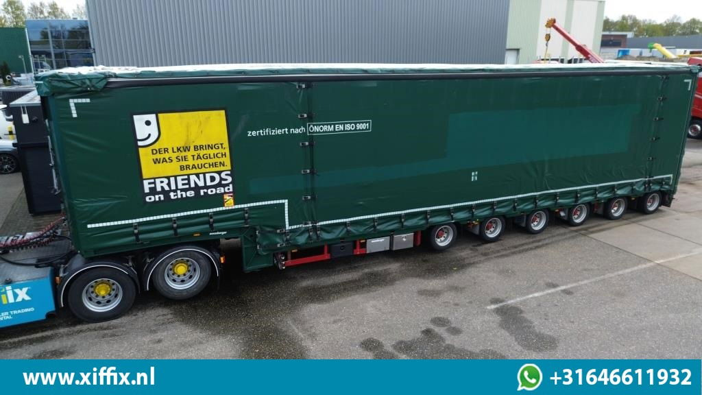 Meusburger 6-ass. Semi dieplader met elektrische huifopbouw / 3x naloop gestuurd - Podvalníkový návěs: obrázek 1 Meusburger 6-ass. Semi dieplader met elektrische huifopbouw / 3x naloop gestuurd - Podvalníkový návěs: obrázek 1