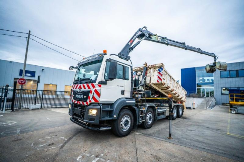 MAN TGS 32.420 BL + HIAB X-HIDUO 188/3x - Hákový nosič kontejnerů, Auto s hydraulickou rukou: obrázek 1 MAN TGS 32.420 BL + HIAB X-HIDUO 188/3x - Hákový nosič kontejnerů, Auto s hydraulickou rukou: obrázek 1