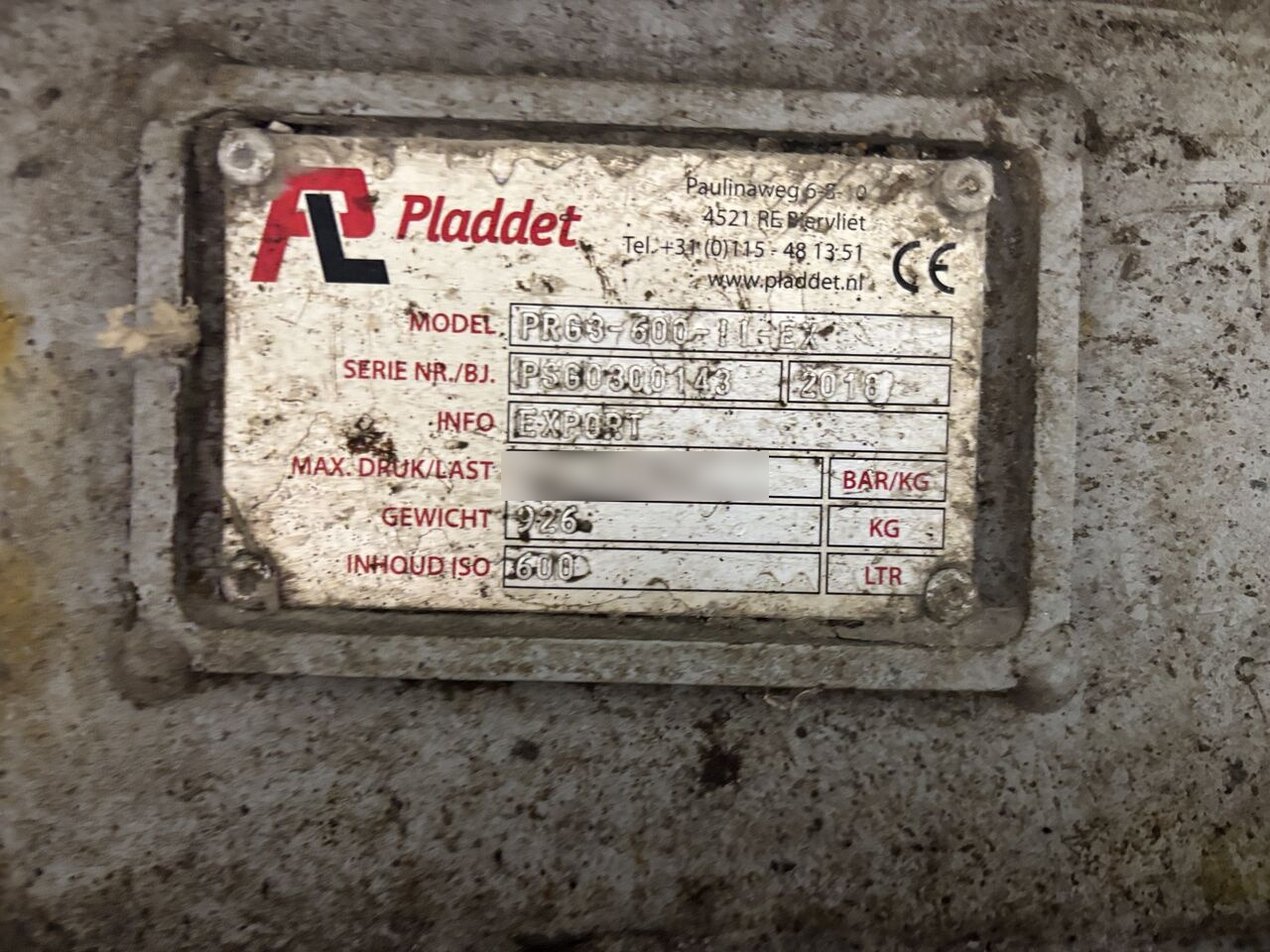 Pladdet PRG 3-600 - Drapák: obrázek 3 Pladdet PRG 3-600 - Drapák: obrázek 3