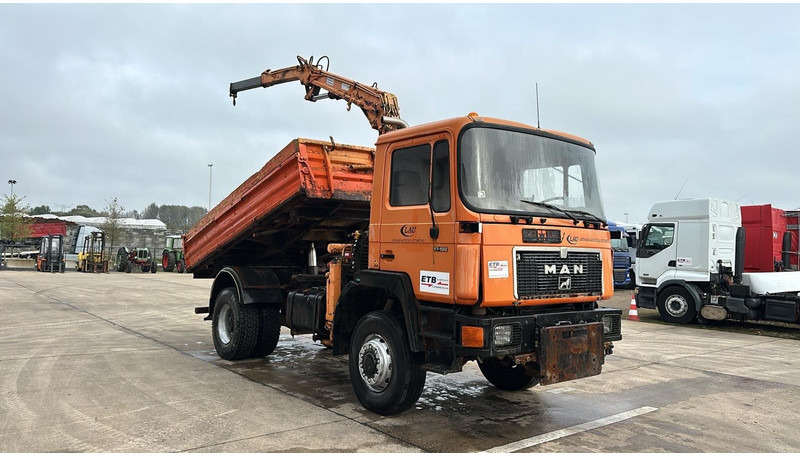 MAN 17.192 (4X4 / BIG AXLE / STEEL SUSPENSION / 8 TON CRANE) - Sklápěč, Auto s hydraulickou rukou: obrázek 3 MAN 17.192 (4X4 / BIG AXLE / STEEL SUSPENSION / 8 TON CRANE) - Sklápěč, Auto s hydraulickou rukou: obrázek 3