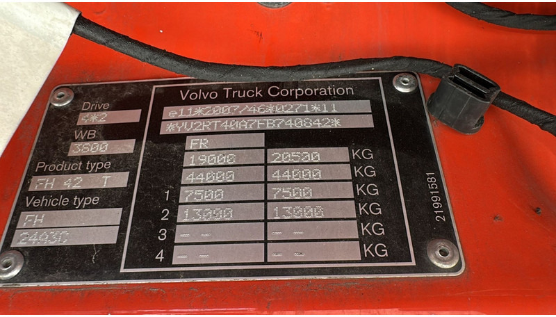 Tahač Volvo FH 500 (RETARDER / GOOD CONDITION / CLEAN CHASSIS): obrázek 18