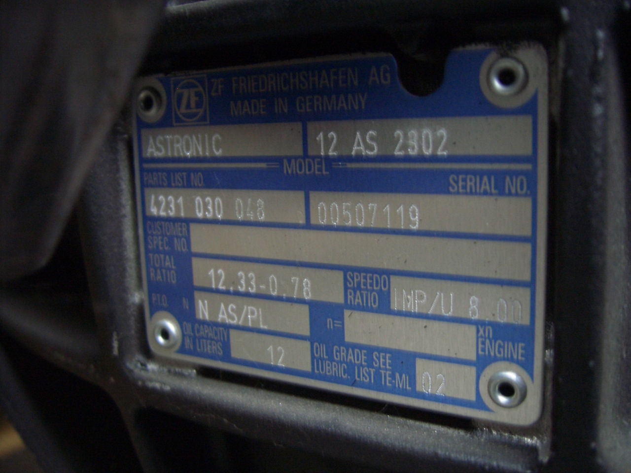 ZF 12 As-tronic - Převodovka pro Podvozek s kabinou: obrázek 3 ZF 12 As-tronic - Převodovka pro Podvozek s kabinou: obrázek 3