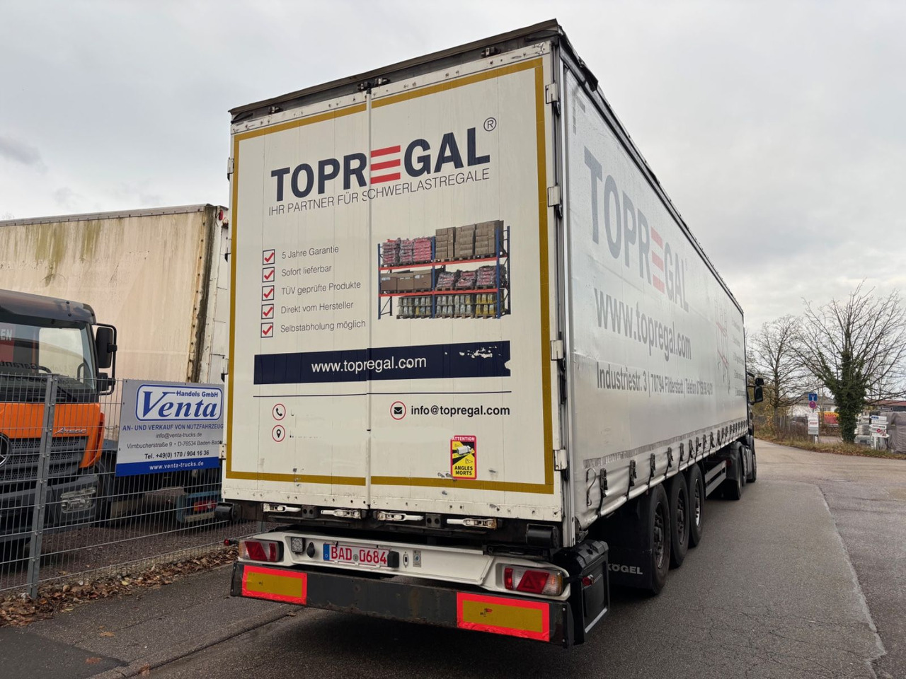 Kögel SN24, Edscha, Schiebeplane, BPW-Achse - Plachtový návěs: obrázek 1 Kögel SN24, Edscha, Schiebeplane, BPW-Achse - Plachtový návěs: obrázek 1