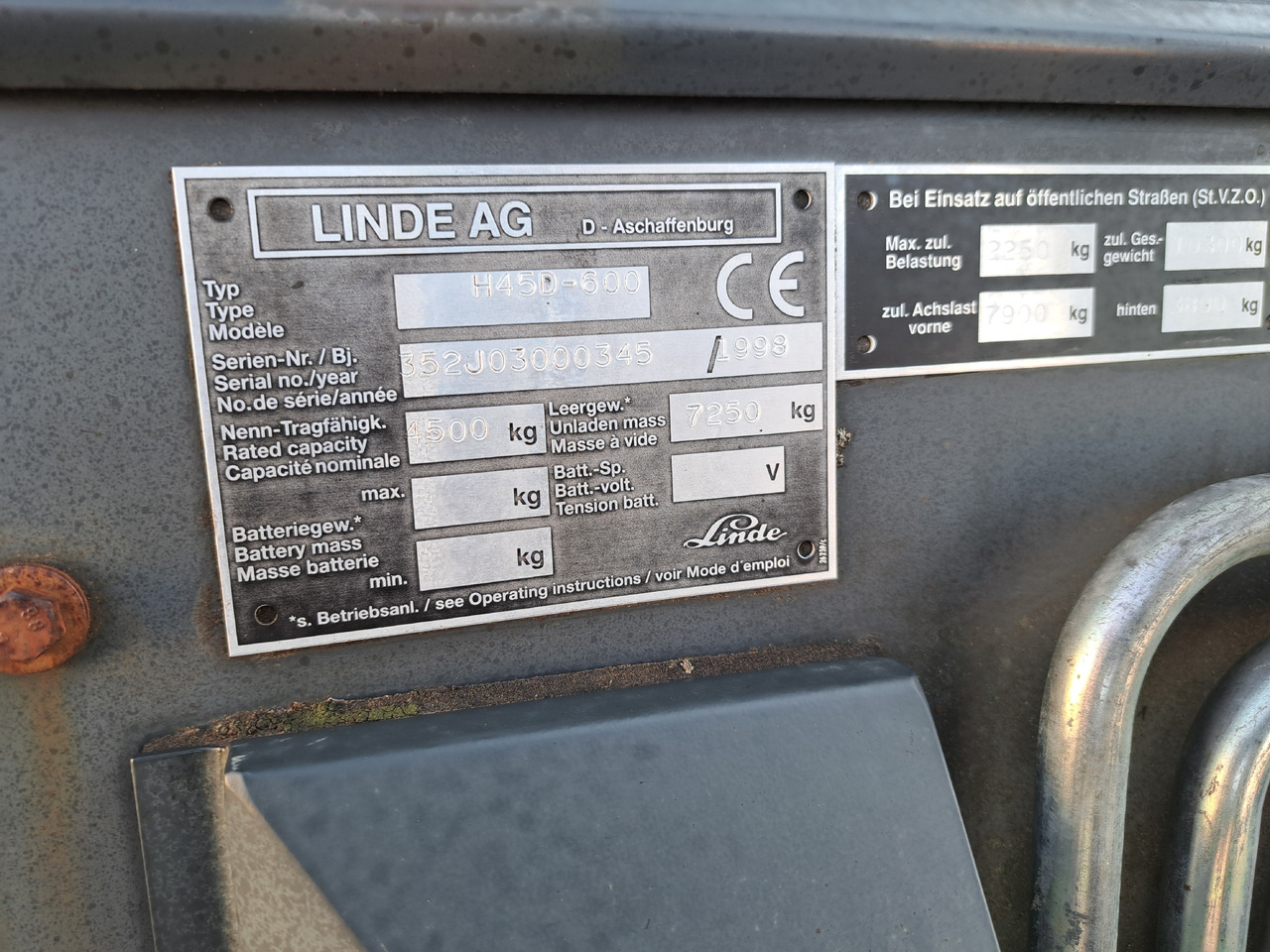 LINDE H45D-600 - Dieselový vysokozdvižný vozík: obrázek 2 LINDE H45D-600 - Dieselový vysokozdvižný vozík: obrázek 2