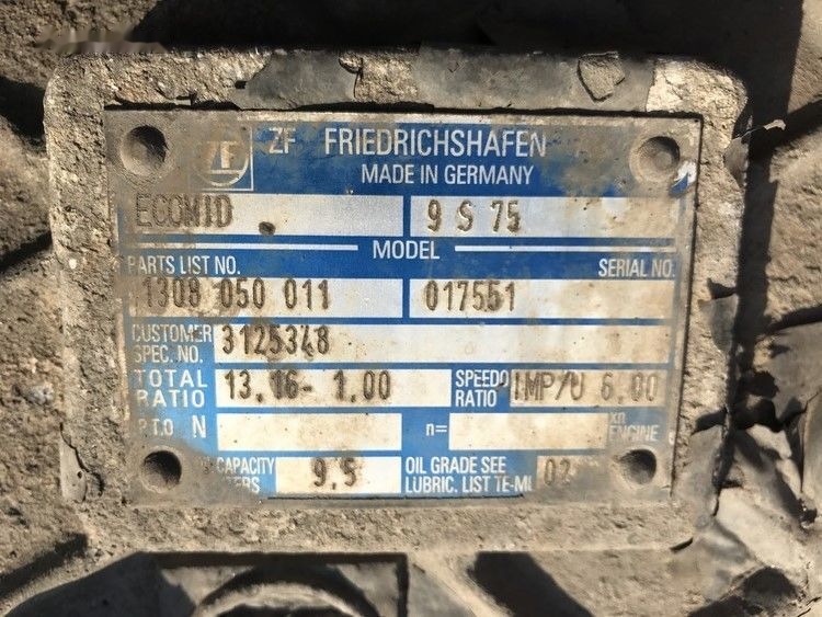 Volvo ECOMID ZF 9S 75 Volvo FL6 - Převodovka pro Nákladní auto: obrázek 3 Volvo ECOMID ZF 9S 75 Volvo FL6 - Převodovka pro Nákladní auto: obrázek 3