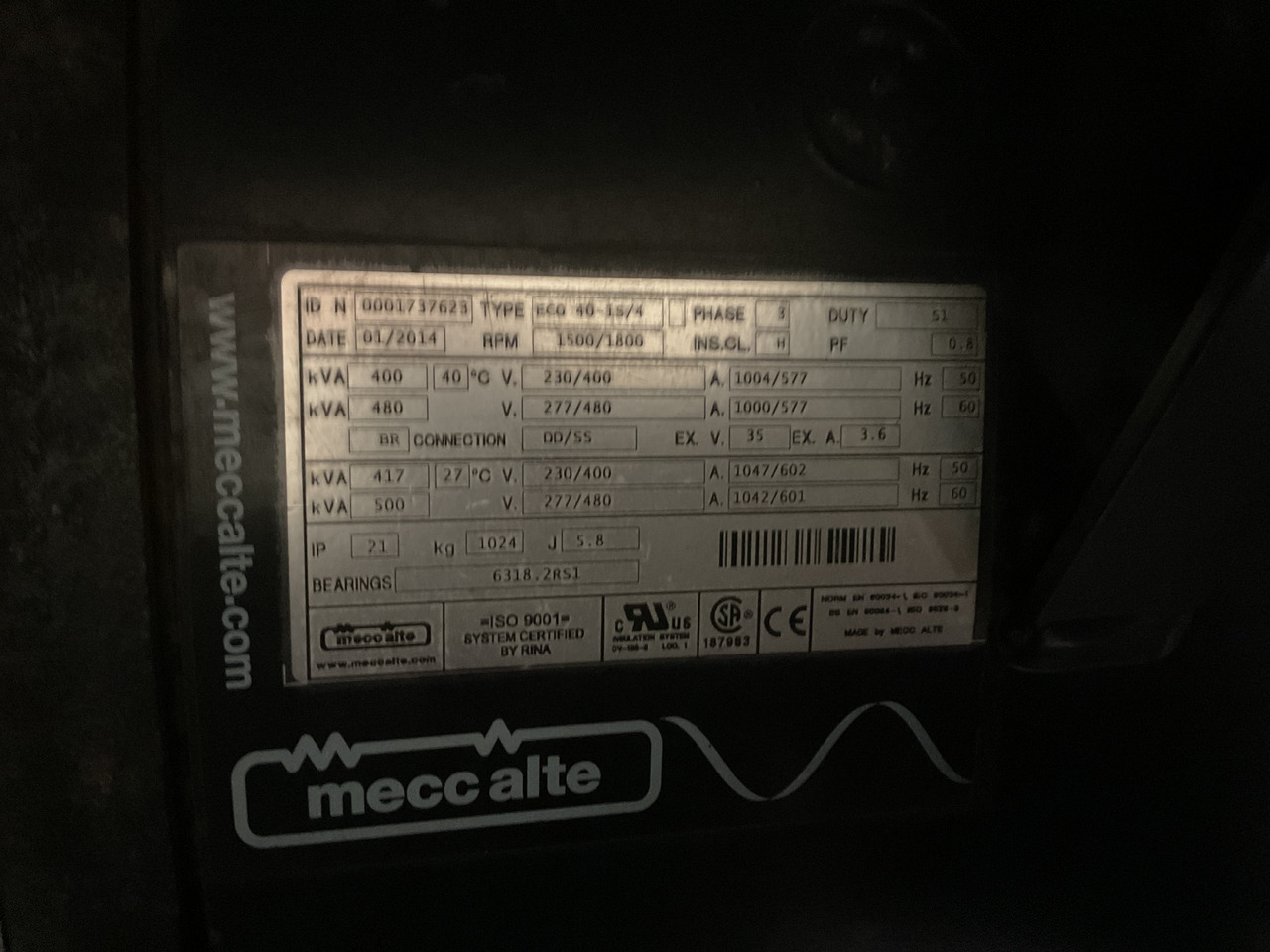 Doosan P158LE, 415KVA generatorset. Like brand new, low hours and complete - Elektrický generátor: obrázek 5 Doosan P158LE, 415KVA generatorset. Like brand new, low hours and complete - Elektrický generátor: obrázek 5