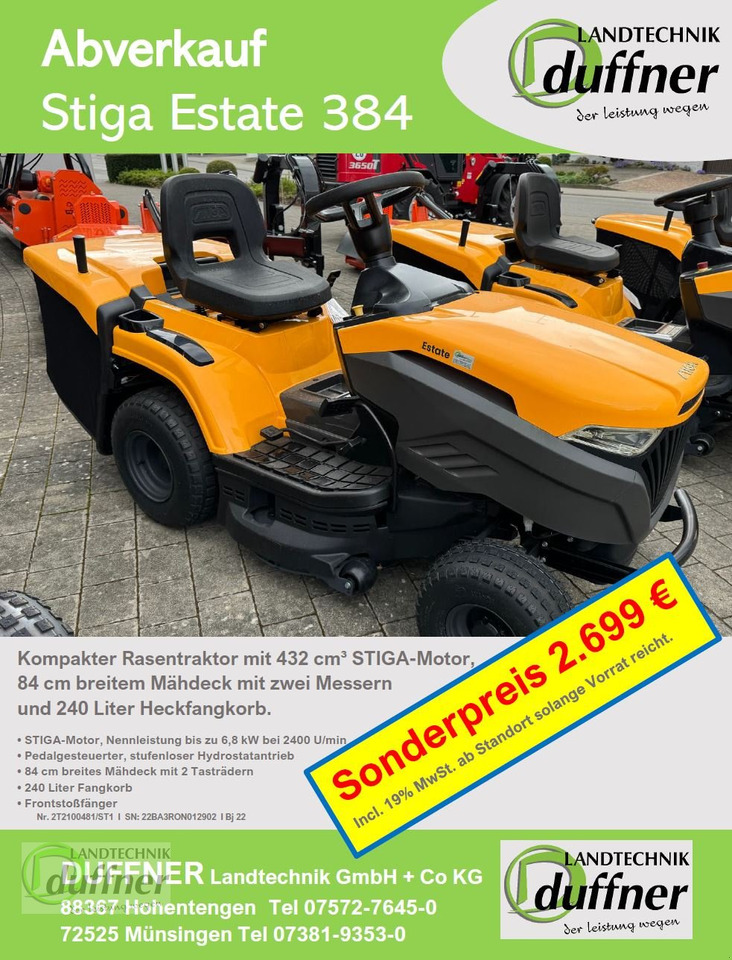 Stiga Stiga Estate 384 Hydr - Sekačka na trávu: obrázek 2 Stiga Stiga Estate 384 Hydr - Sekačka na trávu: obrázek 2