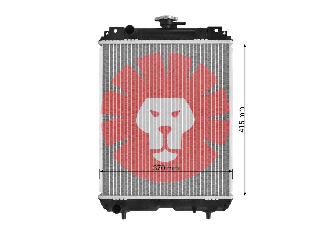 CASE CX15B CX17B CX18B - Chladič pro Mini rýpadlo: obrázek 3 CASE CX15B CX17B CX18B - Chladič pro Mini rýpadlo: obrázek 3