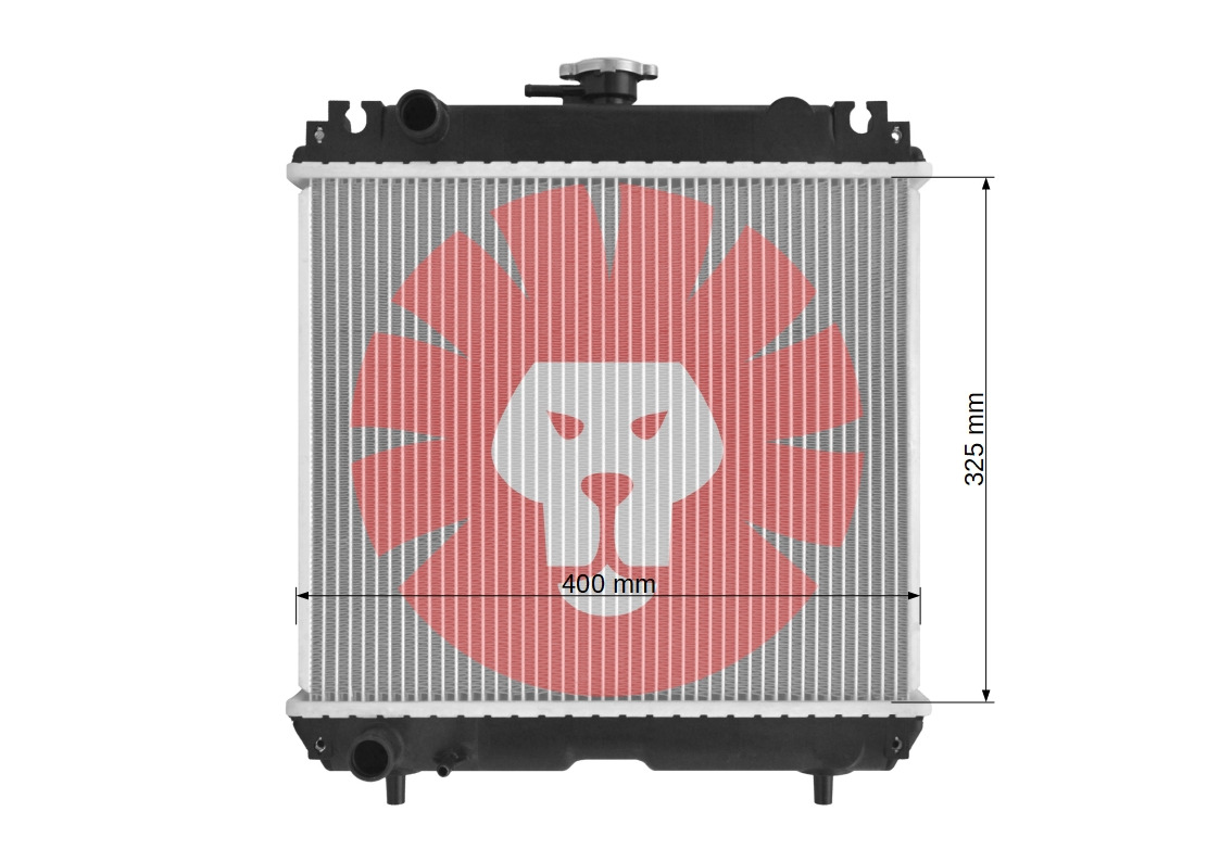 KUBOTA F2260 F2560 B2410 B2710 ZD28 ZD25 B7800 B2910 B2630 B3030 B26 B3200 B3300 - Chladič pro Traktor: obrázek 3 KUBOTA F2260 F2560 B2410 B2710 ZD28 ZD25 B7800 B2910 B2630 B3030 B26 B3200 B3300 - Chladič pro Traktor: obrázek 3