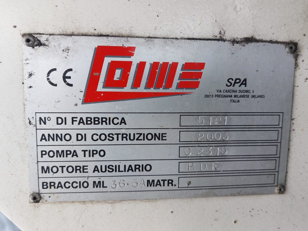Autočerpadlo VOLVO FM12 380 COIME 36M: obrázek 11