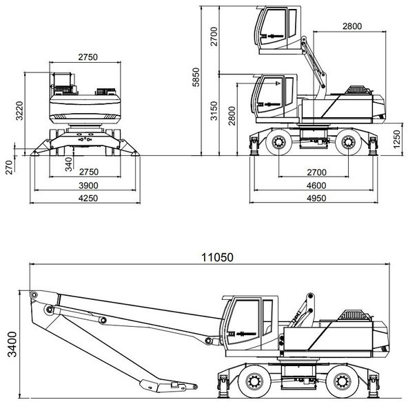 Překládkové rypadlo pro dopravu odpadu Sennebogen 825 M: obrázek 15