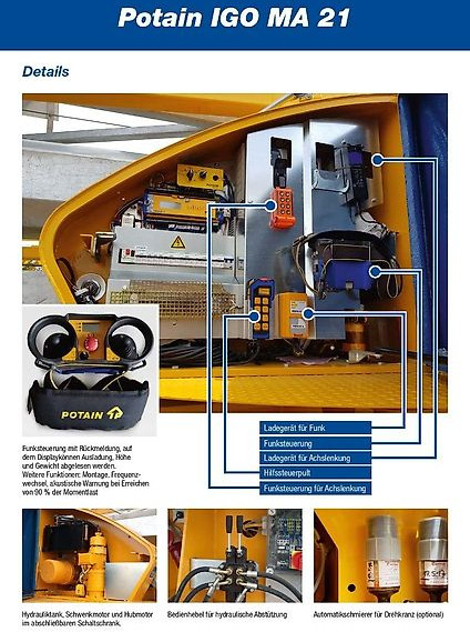 Potain IGO MA 21 - Samostavitelný jeřáb: obrázek 5 Potain IGO MA 21 - Samostavitelný jeřáb: obrázek 5