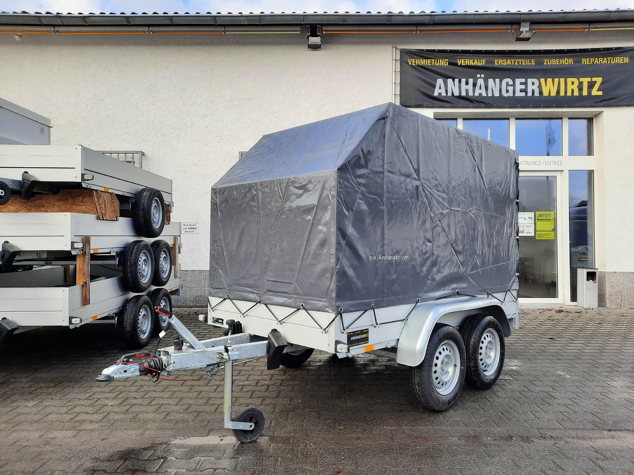 Aluliner Planen Anhänger GTT 2000 251x126x150cm Plane aero schräg (S) 2000kg - Plachtový přívěs: obrázek 2 Aluliner Planen Anhänger GTT 2000 251x126x150cm Plane aero schräg (S) 2000kg - Plachtový přívěs: obrázek 2