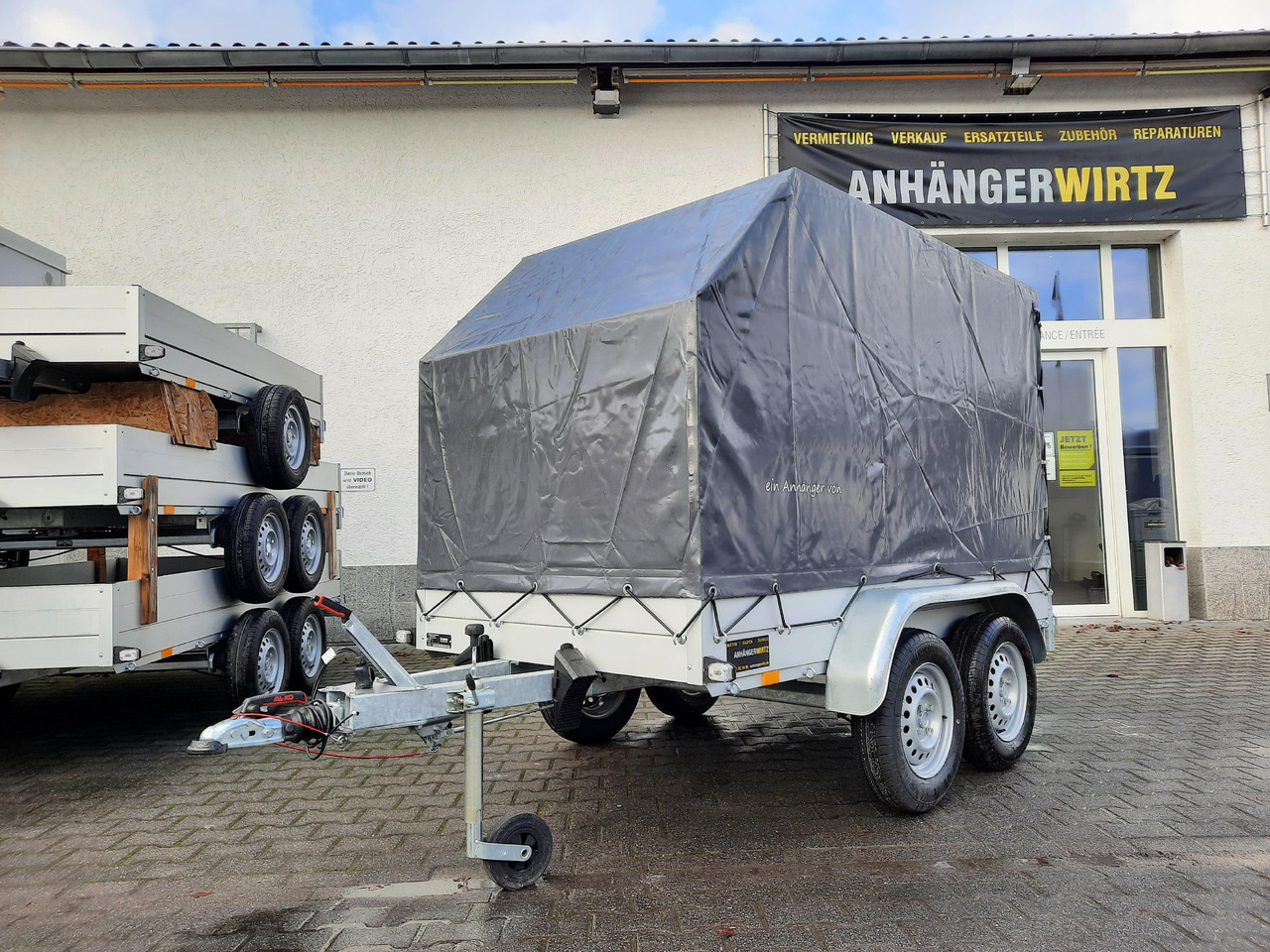 Aluliner Planen Anhänger GTT 2000 251x126x150cm Plane aero schräg (S) 2000kg - Plachtový přívěs: obrázek 1 Aluliner Planen Anhänger GTT 2000 251x126x150cm Plane aero schräg (S) 2000kg - Plachtový přívěs: obrázek 1