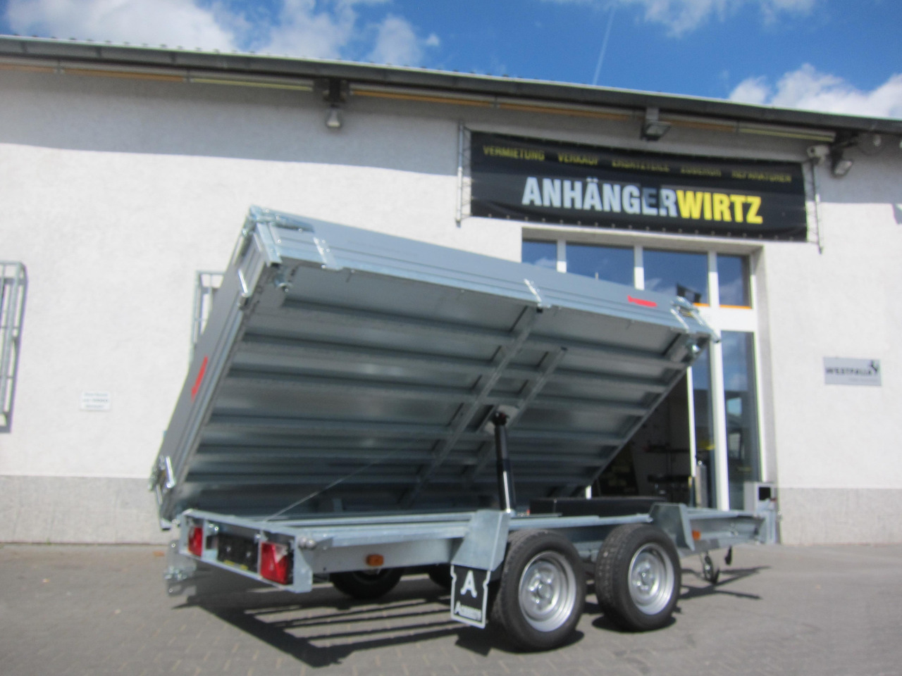 Anssems Kipper KSX 3000 Elektrisch 305x178x30cm Stahlboden niedrig Fahrgestell 3000kg online Aktion - Sklápěcí přívěs: obrázek 2 Anssems Kipper KSX 3000 Elektrisch 305x178x30cm Stahlboden niedrig Fahrgestell 3000kg online Aktion - Sklápěcí přívěs: obrázek 2