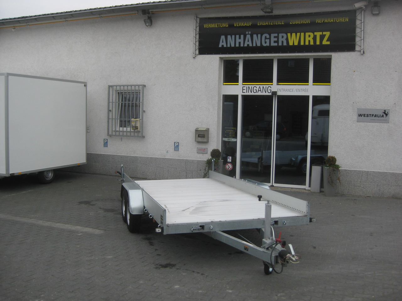 Anssems Transporter AMT 2500 440x190x18cm Aluboden Alurampen Seilwinde 2500kg Modell 22 - Přívěs plato/ Valník: obrázek 1 Anssems Transporter AMT 2500 440x190x18cm Aluboden Alurampen Seilwinde 2500kg Modell 22 - Přívěs plato/ Valník: obrázek 1