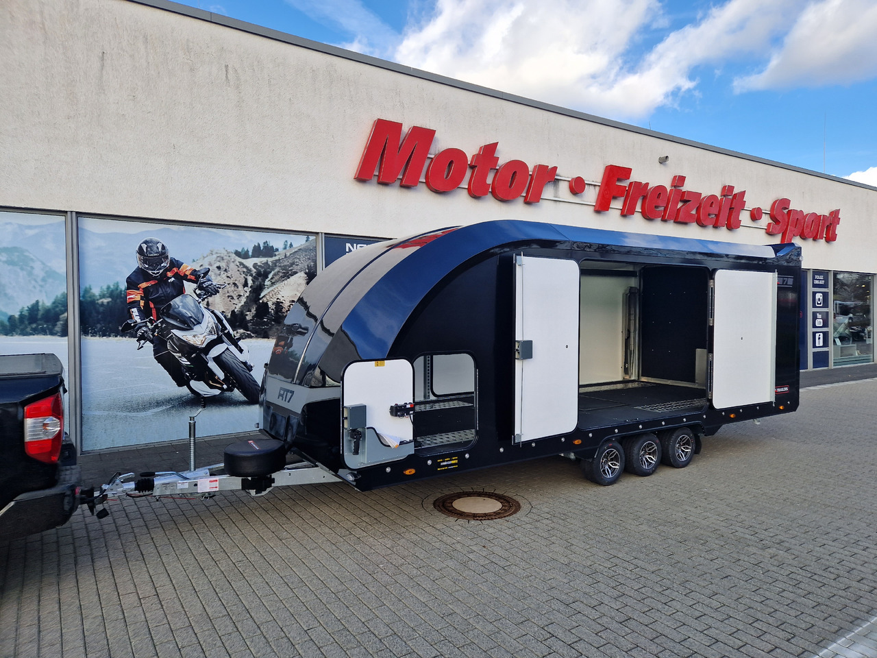 Přívěs na přepravu automobilů BJT Race Transporter 7 397-6023-35-3-10-B 600x228x189cm black ASR Kamera Alufelgen Tridem 3500: obrázek 12