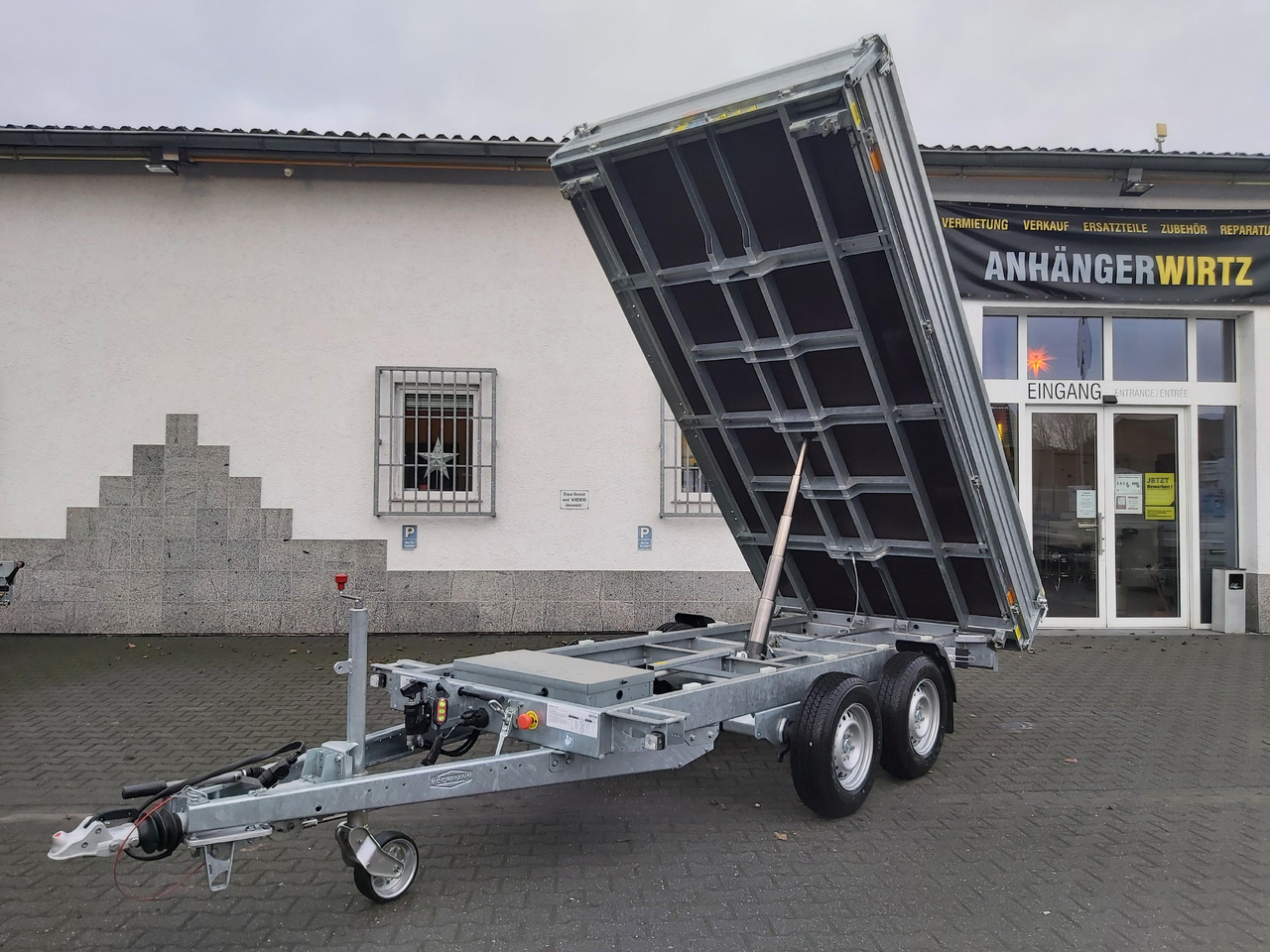 Böckmann Kipper DK ST 3718/35 Profi 374x180x40cm Stahlwände Elektro + NHP (L) 3500kg - Sklápěcí přívěs: obrázek 2 Böckmann Kipper DK ST 3718/35 Profi 374x180x40cm Stahlwände Elektro + NHP (L) 3500kg - Sklápěcí přívěs: obrázek 2