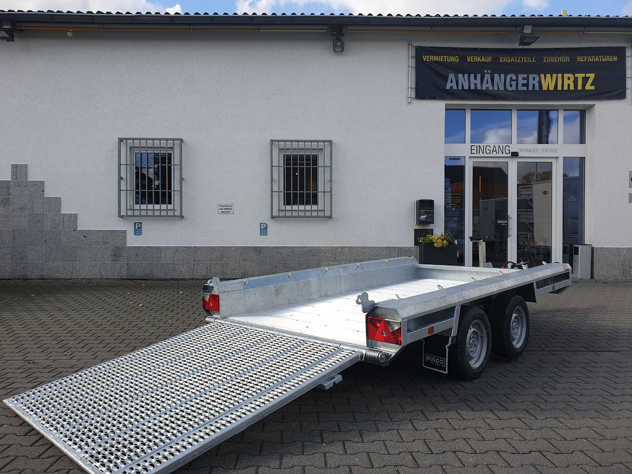 HULCO TERRAX Aluboden 294x150x27cm Heckrampe 150cm (M) 3500kg - Přepravník stavebních strojů: obrázek 1 HULCO TERRAX Aluboden 294x150x27cm Heckrampe 150cm (M) 3500kg - Přepravník stavebních strojů: obrázek 1
