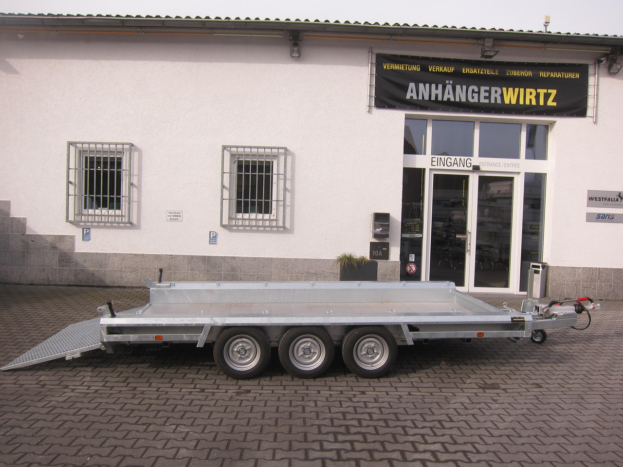 HULCO TERRAX Aluboden 394x188x27cm Heckrampe 100cm Tridem (XL) 3500kg - Přepravník stavebních strojů: obrázek 5 HULCO TERRAX Aluboden 394x188x27cm Heckrampe 100cm Tridem (XL) 3500kg - Přepravník stavebních strojů: obrázek 5