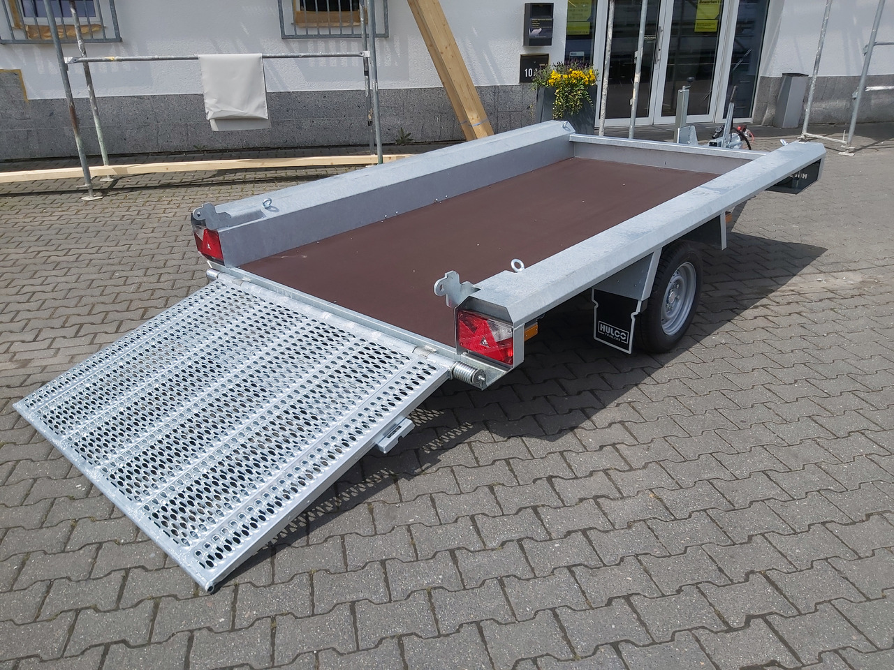 HULCO TERRAX Basic 294x150x27cm Heckrampe 100cm (M) 12" 1500kg - Přepravník stavebních strojů: obrázek 1 HULCO TERRAX Basic 294x150x27cm Heckrampe 100cm (M) 12" 1500kg - Přepravník stavebních strojů: obrázek 1