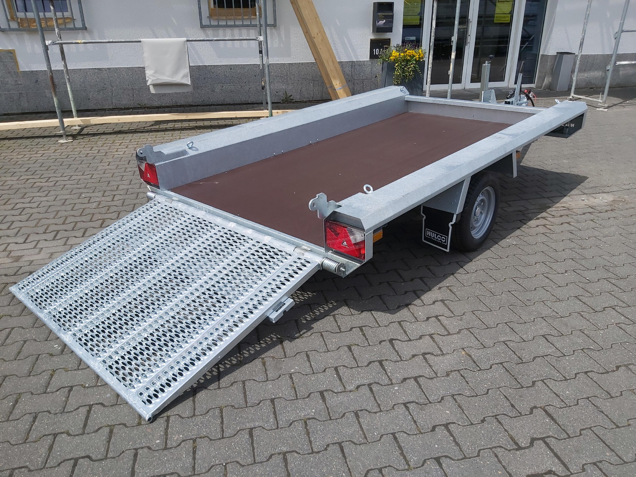 HULCO TERRAX Basic 294x150x27cm Heckrampe 100cm (M) 12" 1800kg - Přepravník stavebních strojů: obrázek 1 HULCO TERRAX Basic 294x150x27cm Heckrampe 100cm (M) 12" 1800kg - Přepravník stavebních strojů: obrázek 1