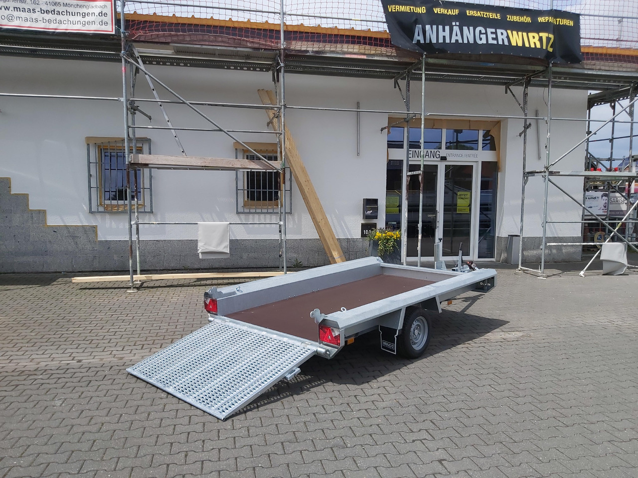 HULCO TERRAX Basic 294x150x27cm Heckrampe 100cm (M) 12" 1800kg - Přepravník stavebních strojů: obrázek 2 HULCO TERRAX Basic 294x150x27cm Heckrampe 100cm (M) 12" 1800kg - Přepravník stavebních strojů: obrázek 2
