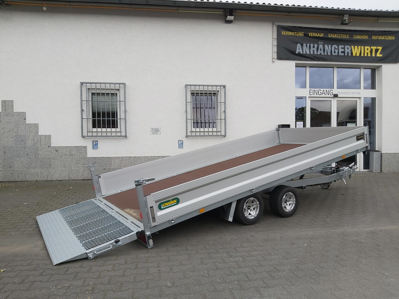 Unsinn Maschinentransporter PKL 3042-10-2040 426x204x350cm easyload Alufelgen 3000kg - Přívěs plato/ Valník: obrázek 1 Unsinn Maschinentransporter PKL 3042-10-2040 426x204x350cm easyload Alufelgen 3000kg - Přívěs plato/ Valník: obrázek 1